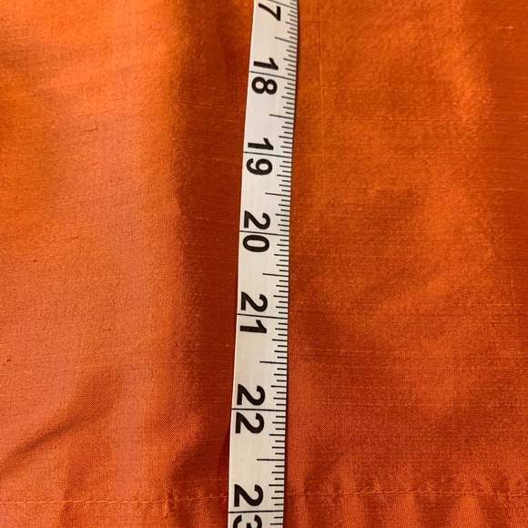 Silk SKIRT SUIT gorgeous orange. Never worn size 8/10 - Picture 11 of 13